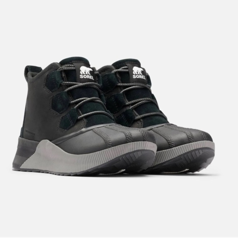Sorel Black and Gray Women's Ankle Boots